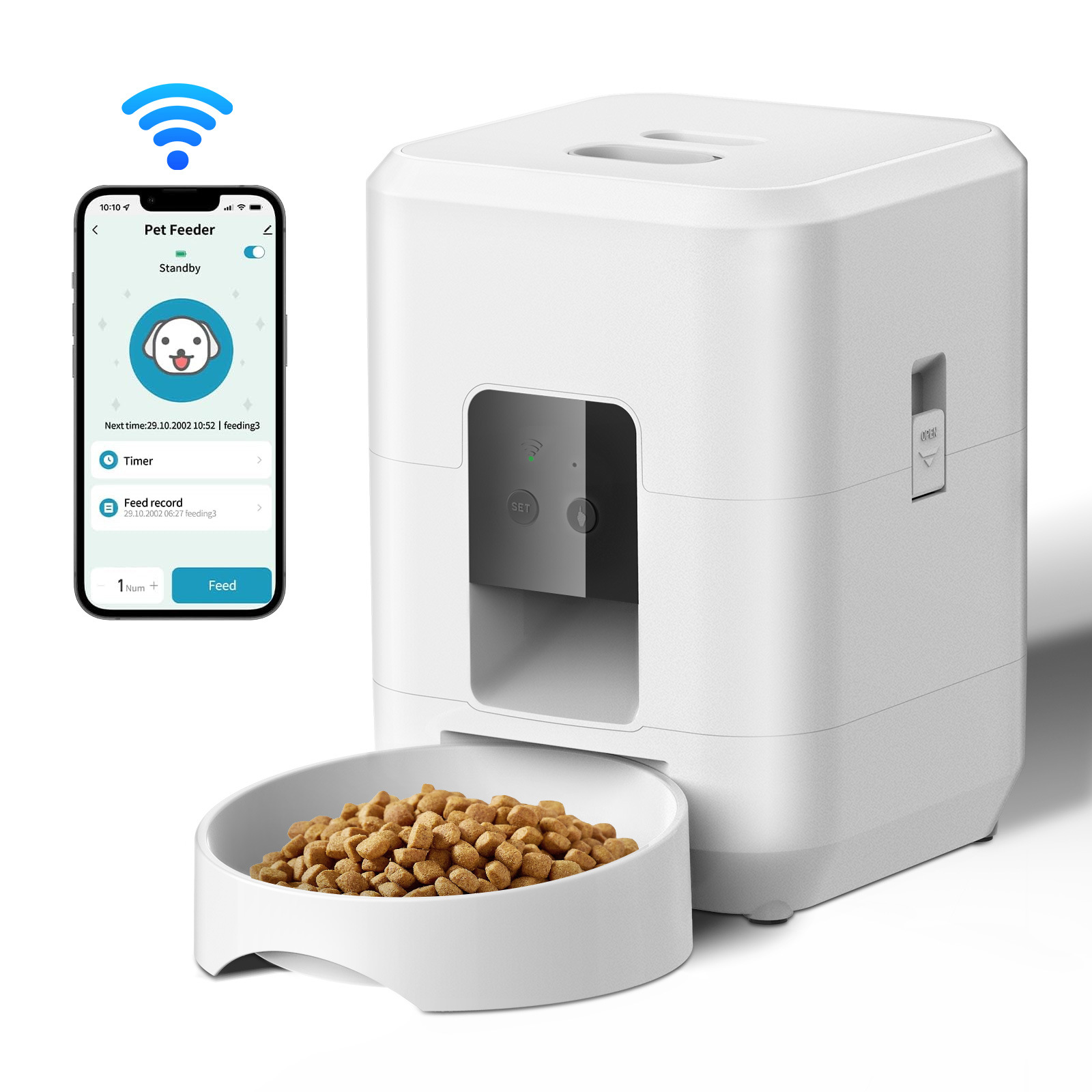 PawFeederPro™ Smart Automatic Pet Feeder – Remote Control Timed Portion Feeding System for Dogs & Cats
