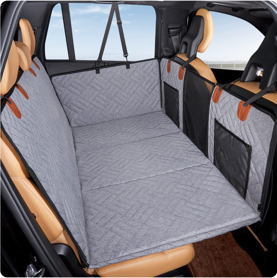 🚗 PawDrive™ Waterproof Car Dog Bed – Travel Protection & Comfort