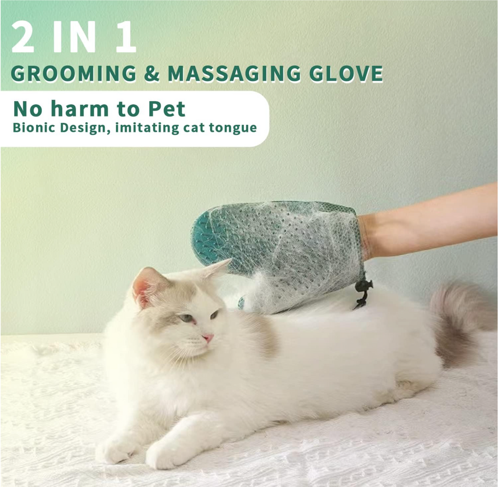 PawSwipe™ 2-in-1 Grooming Glove – Deshedding Brush for Pets + Lint & Fur Remover for Home & Furniture