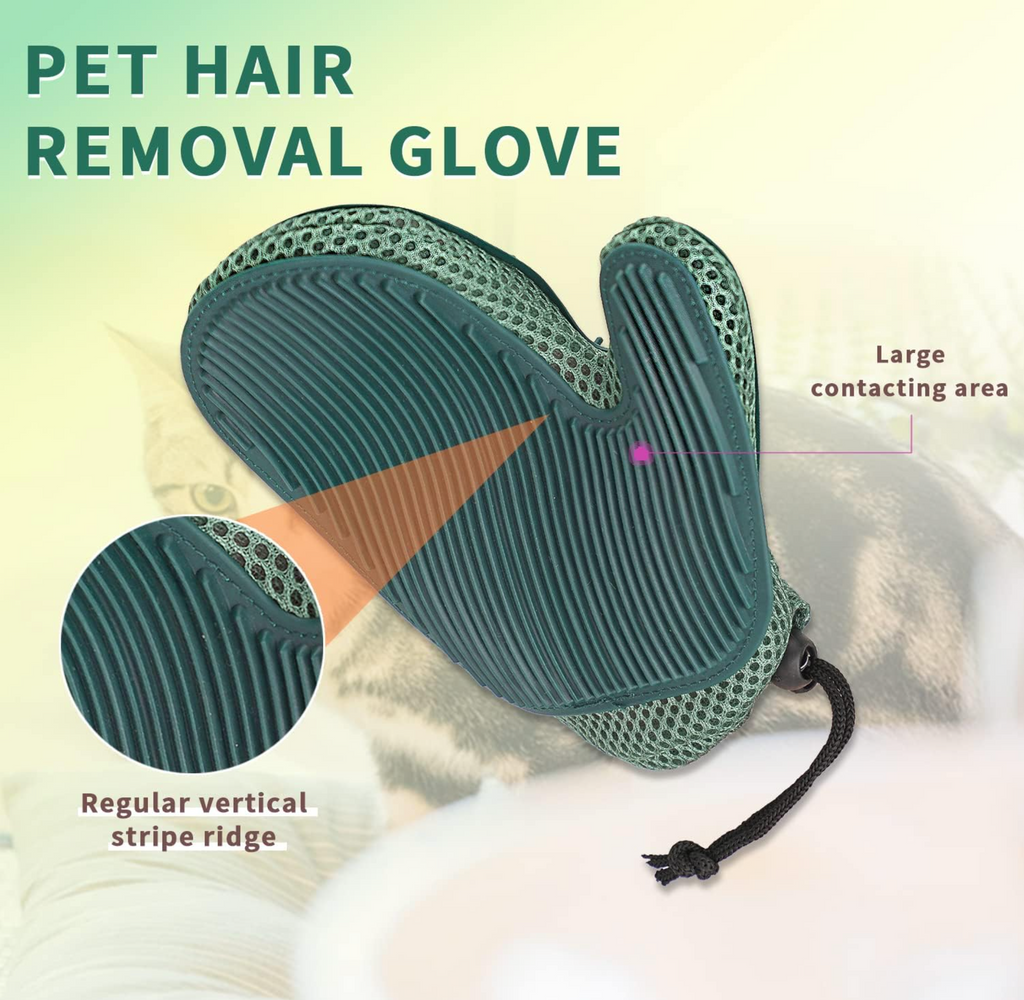 PawSwipe™ 2-in-1 Grooming Glove – Deshedding Brush for Pets + Lint & Fur Remover for Home & Furniture
