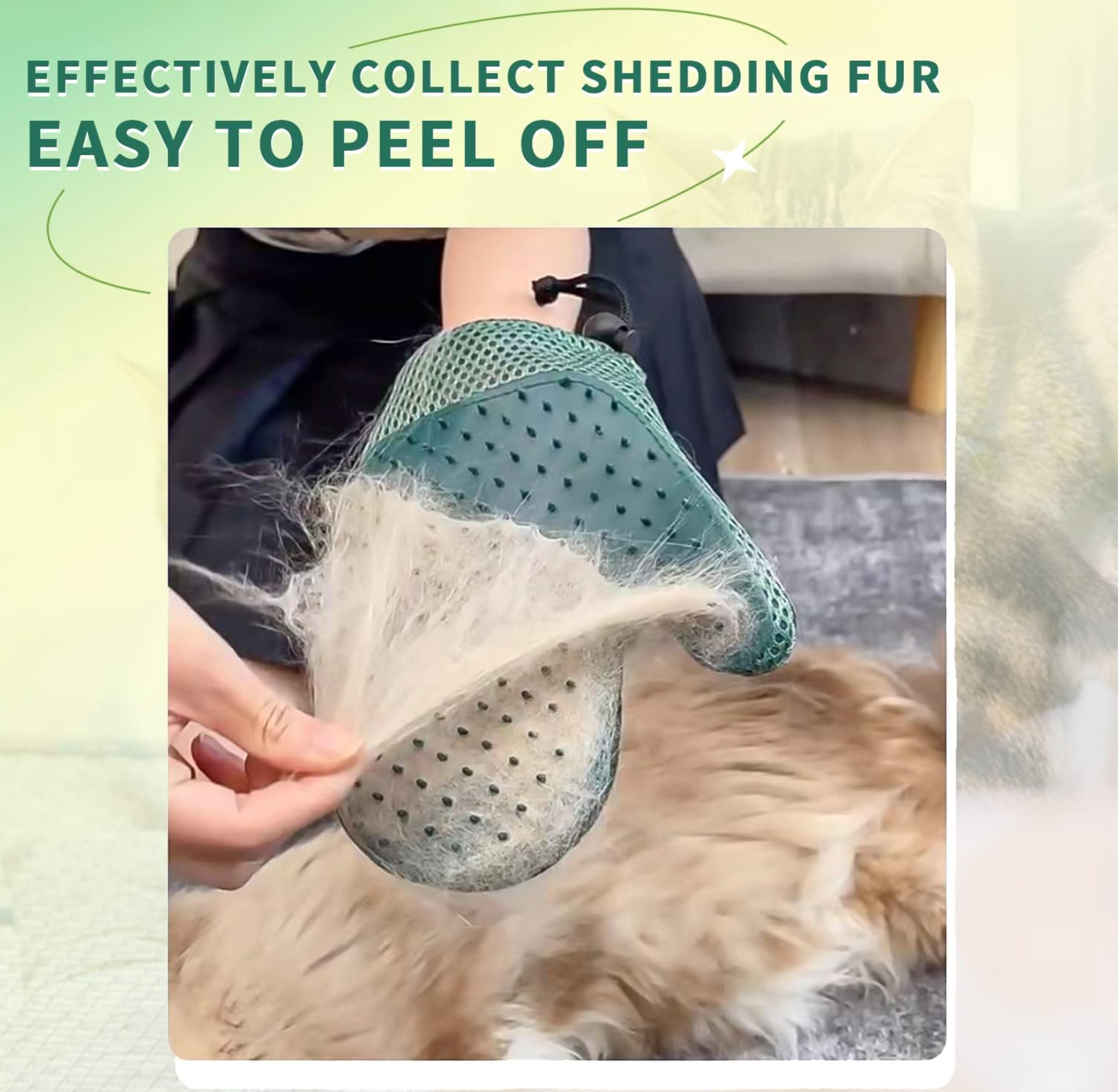 PawSwipe™ 2-in-1 Grooming Glove – Deshedding Brush for Pets + Lint & Fur Remover for Home & Furniture