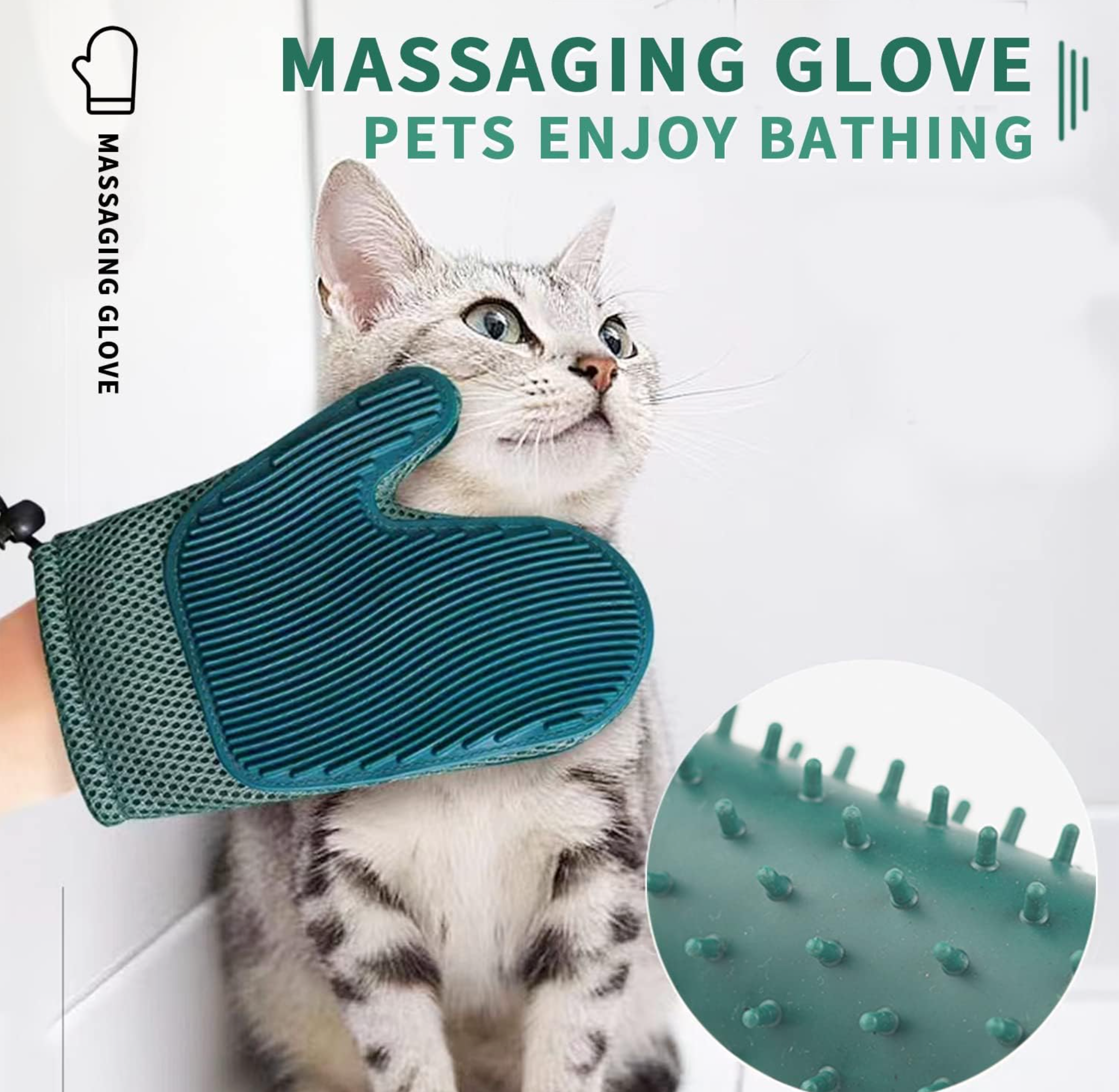 PawSwipe™ 2-in-1 Grooming Glove – Deshedding Brush for Pets + Lint & Fur Remover for Home & Furniture