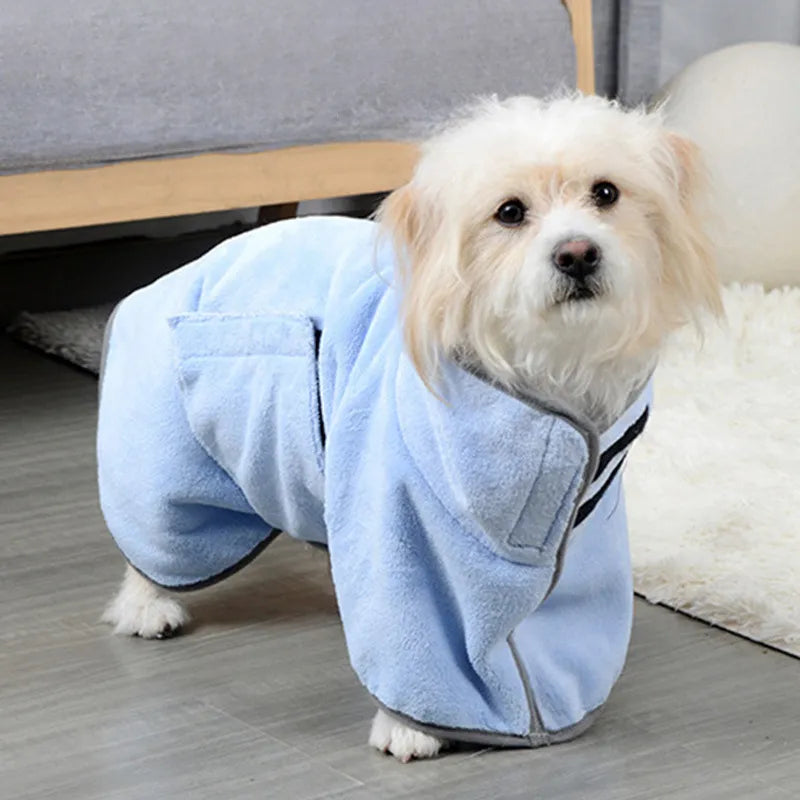 DryPaws™ Ultra Absorbent Dog Bathrobe | Fast-Drying Pet Towel Wrap