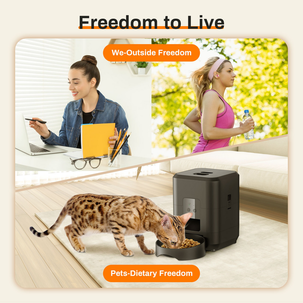 PawFeederPro™ Smart Automatic Pet Feeder – Remote Control Timed Portion Feeding System for Dogs & Cats