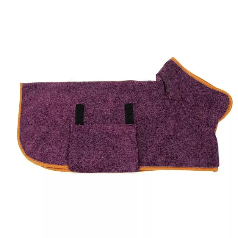 DryPaws™ Ultra Absorbent Dog Bathrobe | Fast-Drying Pet Towel Wrap