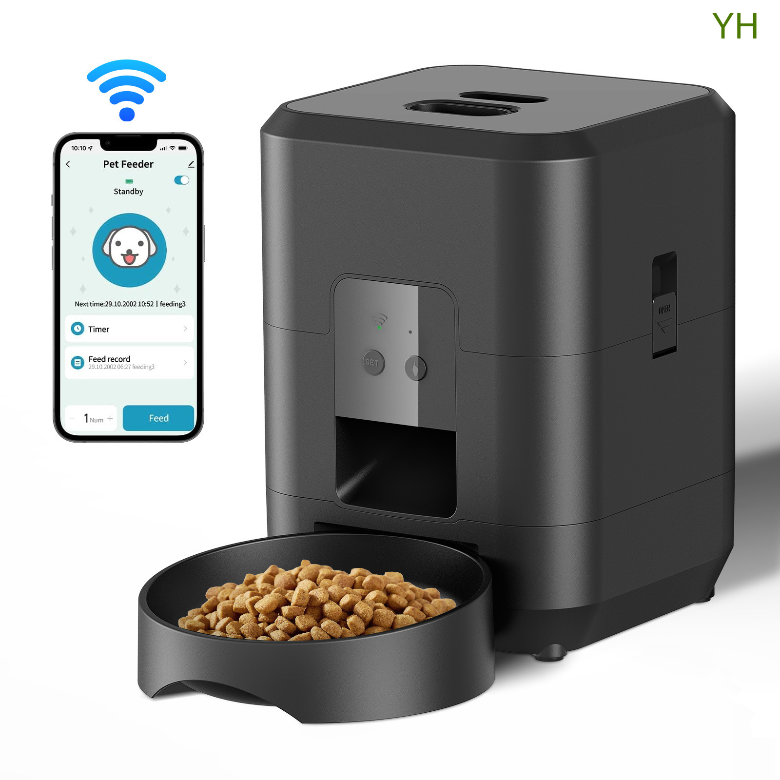 PawFeederPro™ Smart Automatic Pet Feeder – Remote Control Timed Portion Feeding System for Dogs & Cats